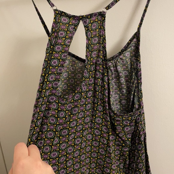 Super Cute Purple And Gold Design Mini Dress - Picture 5 of 5